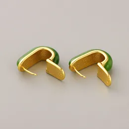 New Retro U-Shaped Designer New Inlaid Resin Rubber Block Affordable Luxury Fashion Earrings Wholesale