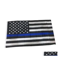 Bannerflaggor 3x5fts Polyester USA 90x150cm United States Stars Stripes US American Banners America Black White Blue Flying VT1457 Dr DHA3F