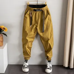 Herren Hosen Hosen Koreanische Baggy Freizeithose Herren Sommer Allgleiches Elastische Taille Lose Neun Punkte Haren Hose Vetements Homme 230426