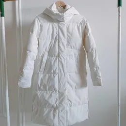 Piumino da uomo Parka Polo Sport Piumino lungo bianco con cappuccio da donna