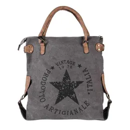 2023 High Qialuty Printed Letters Star Canvas Multifunction Women Multifunction Women Bags Случайные сумки большого размера MN791 230426