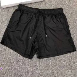 Sommar Herr Nylon Badshorts Modedesigner Gentleman Sidofickor Swimear Pojke Dragkedja Bakficka Tonal Dragsko Kort Pantsk68m