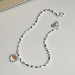 Charm Bracelets S925 Silver Plated Love Heart Bracelet&Bangle For Women Girls Elegant Party Jewelry Gift Pulseras E697