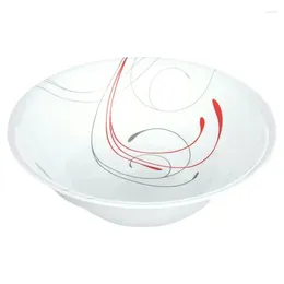 Ciotole Ciotola da portata grande da 2 litri Smalto per miscelazione rosso e bianco Carino piccolo Vajillas De Porcelana Ice Cr