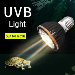 إضاءة UVA+UVB 5.0/10.0 طيف كامل مصباح الشمس الزواحف LED مصباح UV مصباح مصباح مصباح للزواحف وملحقات الزواحف البرمائية