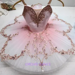 Tanzbekleidung, die einem gefällt, professionell, hochwertig, exquisit, individuelle Farbe, individuelle Größe, Mädchen, Kinder, Erwachsene, Performance-Kleidung, rosa Ballett-Tutu 231124