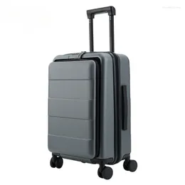 Valigie da viaggio Open Cover Business Case Borsa da imbarco da 20 pollici Negoziazione Blocco bagagli Trolley ruota universale Cas