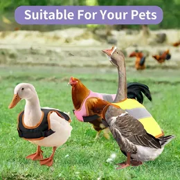 YUEXUAN Designer Gilet per Pollo Vestiti per Animali Domestici Gilet Riflettente per Animali Domestici, Regolabile Pollo Gallina Sella Grembiule Supporto di Protezione Gilet di Sicurezza per Cani per Pollo e Anatra