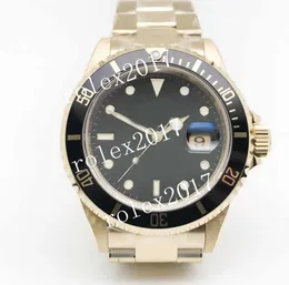 BPF Factory Super Men's Luksus 3135 16618 Niebieska czarna tarcza z markerami kropkowymi 18k żółte złoto Solid Sapphire stałego nierdzewnego 904L Ruch automatyczny 40 mm zegarki na rękę 40 mm