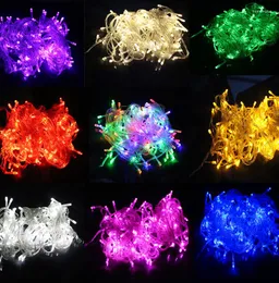 ديكورات عيد الميلاد 10M مقاومة للماء 220V 100 LED LED Holiday String Light