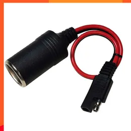 Car New Female Cigarette Lighter Socket to Sae with Sae 2 Pin Quick Release Disconnect Connector Plug 14AWG Extension Cable