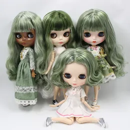 Puppen ICY DBS Blyth Custom Doll No.BL4299/136 Grüne Mischung Weißes Haar 1/6 bjd ob24 Anime 230426