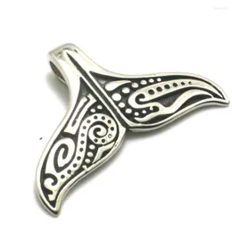 Pendant Necklaces Mens 316L Stainless Steel Cool Whale Tail Est