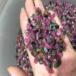 100g Gemengde Getrommelde Kleine Losse Steen Natuurlijke Gepolijste Kristallen Edelstenen Kwarts Rood Groen Blauwe Toermalijn Chips Voor Genezing Reiki4559720