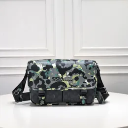 Kamuflażowa klapka pocztowa torba CA265 Duży kamuflaż Klasyczny czysty krowica wysokiej jakości warstwa TOP Crossbody Bag designerka torba Klasyczne torebki Lady Coa CH