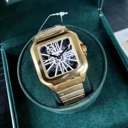 Orologio da uomo con quadrante scavato, orologio di design di lusso, orologio al quarzo da 39,8 mm, classico, in acciaio inossidabile, impermeabile, con zaffiro luminoso, dhgate