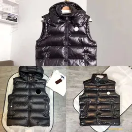 Designer Winter Womens Down Jacket Vest Hooded Down Mens Vest Europe och American Style Vests Tops Quality Brand Parkas Fashion Hombre Storlek 1--5