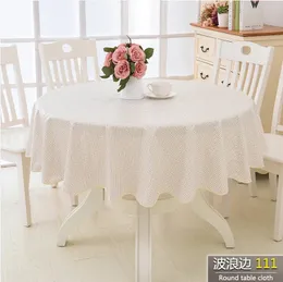 Table Cloth PVC el round table cloth plastic waterproof oil proof wash free and scald tableware 231124