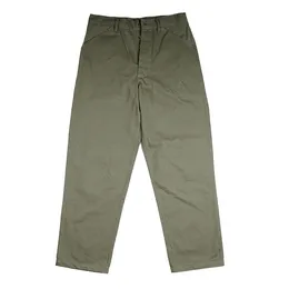 Men's Pants USMC Navy Land Force Casual Pants American HBT Retro WW2 US Army Training Bottom Tactical Army Green Twill 230426