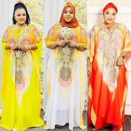 Ethnic Clothing Ramadan Eid Muslim 2pcs Sets Abaya Print African Dashiki Dress Cardigan Arab Islamic Hijab Jalabiya Long Robe Gowns