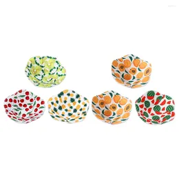 Ensembles de vaisselle 6 pièces porte-bol à micro-ondes tapis de couverture porte-soupe pour cuisine couvercles de protection en coton polyester