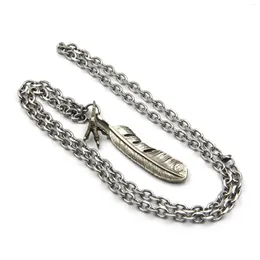 Chains Decorative Necklace With Feather&Eage Foot Pendant 14 Inches-17 Inches