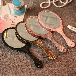 Модные винтажные компактные зеркала Романтическое удержание Mini Makeup Mirror 4 Цветные портативные косметические инструменты