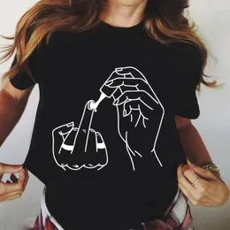 Męskie koszule twórz Poliska do paznokci Graphic Streetwear Summer T-shirts Odzież Moda Casual Camiseta krótkie koszulki z krótkim rękawem