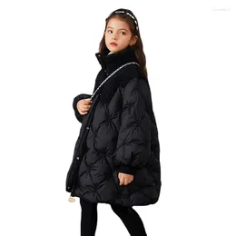 Casaco para baixo modx jaqueta de algodão meninas à prova dwaterproof água com capuz crianças outerwear roupas adolescente 6-12y roupas crianças parka snowsuit