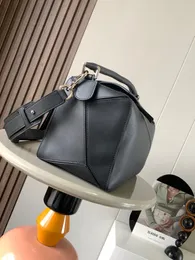 10a Kalite Buzağı Tasarımcı Çanta Boy Bulmacaları 36cm Kadın Lady Vintage Retro Patchwork Geometri Çanak Kayışları Crossbody Omuz Tote Çanta G23