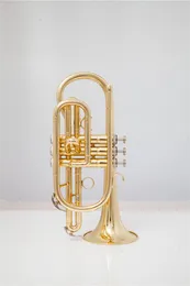 IL Belin högkvalitativ gyllene BB Cornet trumpet mässing med fodral och munstycke Musikinstrument 2023