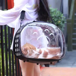 Прозрачная сумка для кошек, дорожный рюкзак для домашних животных, косая сумка с крестом для домашних животных, складной моющийся рюкзак, капсульная сумка для мусора Dualuse, сумка на плечо