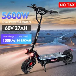 Other Sporting Goods 5600W Powerful Electric Scooter Brushless Double Motor 90Km Range Max Speed 85KMH Folding Kick for Adults 231124