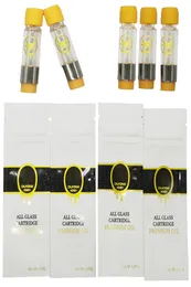 Калифорнийские медовые вейп -тележки одноразовые ваповые ручки все стеклянные картриджи 1,0 мл 510 картридж Пустой винт на дне