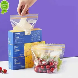 15/25/30pcs sacos reutilizáveis ​​alimentos vegetais frescos de manutenção recipiente congelante de bolsa selada acessórios de cozinha de zíper à prova de vazamentos de armazenamento