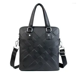 Briefcases Padieoe Men Bag Briefcase Leather A4 Messenger Handbag Purses Jobs Genuine