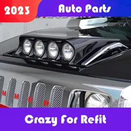 Hummer H2에 적합한 안개 램프 H2 수정 된 브라인 후드 라이트 조명 안개 쉐이드 넓은 몸매 렌즈 스포트라이트 Cisang Auto Parts 2024