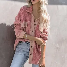 Kvinnor jackor Beenle Woman Jacket Winter Long Sleeve Thin Shirt Pink Top Street Style Stick Sweater Korean Fashion Cardigan Women Clothing