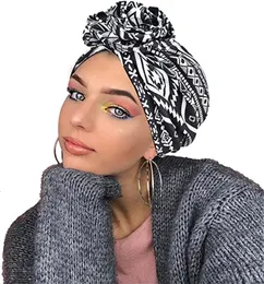 Hijabs Bohemia мягкая эластичная африка Hijab Caps Мусульманская обертка голова Turban Hat Fashion Headtie Cheme Bonnet готово к ношению 230426