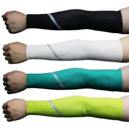 Aquecedores da perna do braço Tamanho SXL Summer Homens Mulheres Mangas de ciclismo refletivo Sun Protection UV Runnable Running Compaction 230425