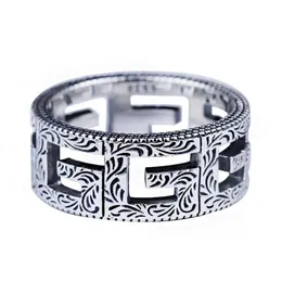 Band Rings säljer Sier Plated Ring Personlighet Enkel trend Hip-Hop Style Fashion Jewelry Supply260T Drop Delivery DH6DA