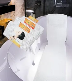 CushionDecorative Pillow PVC Foam Breathable 3D Mesh Layers Bath Cushion With Full Body Tub NonSlip Spa Bathtub Mat Mattress Pad7428843