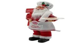 12 Inches Christmas Chef Santa Figurine Doll Accessories Santa Claus Figurines Xmas Pendant Ornaments Party Supplies kids gifts 214943556