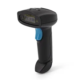 Pistola de digitalização sem fio bluetooth um código qr código de barras arma de digitalização supermercado logística expresso scanner de código de barras scanner de indução automática