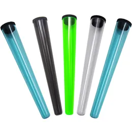 Tubo per imballaggio in plastica pre-rotolo Tubo per fiala a cono da 115 mm Tubi per imballaggio impermeabili per sigarette A prova di odore Sigaretta per stoccaggio solido Contenitore per dispositivi per fumo Accessori