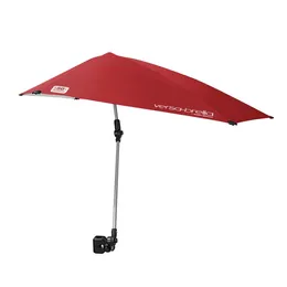 Versa- All Position Umbrella with Universal Clamp, Firebrick Red