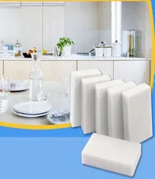 Pads szorowania 500 pcslot White Magic Melamine Sponge Sponge Cleaning Gąbka wielofunkcyjna gąbka bez pakowania worka gospodarstwa domowego 7966223