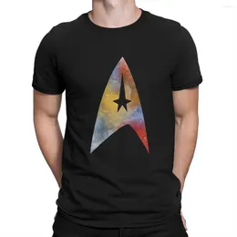 رجال القمصان النجوم برايس علوم التلفزيون starfleet tshirt رسومات الرجال تتصدر خمر Homme Summer Polyester Clothing Harajuku قميص