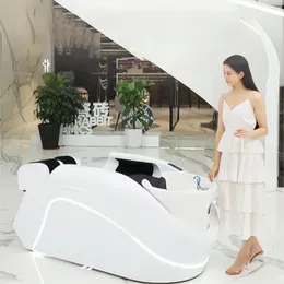 Multifonction moderne de luxe salon de lavage de cheveux électrique massage intelligent circulation de l'eau tête de lit salon tête spa