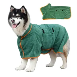 Towels Dog Bathrobe for Small Medium Large Dogs Super Absorbent Fast Drying Pet Bath Towel Soft Warm Puppy Drying Coat Adjustable Chest